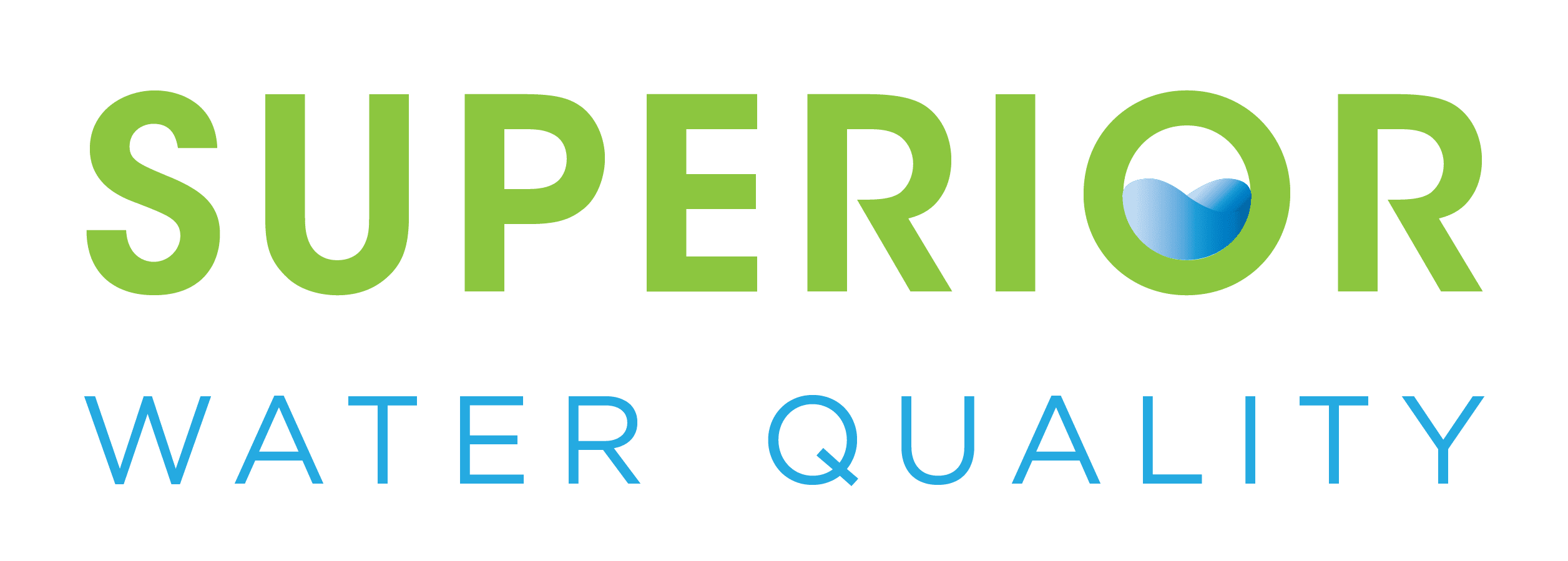 A green banner with the words " superior quality ".